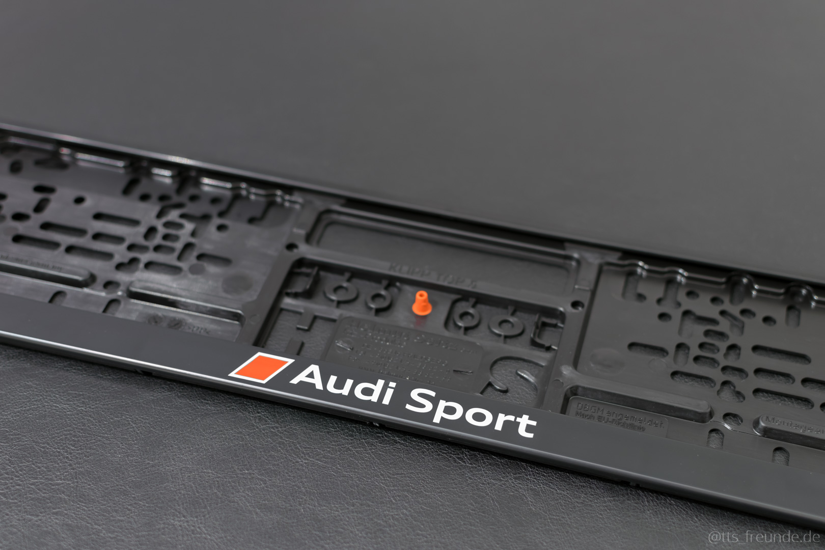 Audi Sport Nummernschild Halter, Kennzeichen Halterung, Schwarz