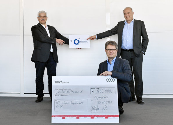 Corona aid: Audi donates 600,000 euros to hospitals at its sites