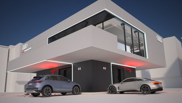 Audi charging hub