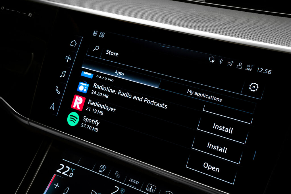 Audi bringt ab Sommer 2023 einen Store für Apps in ausgewählte Modelle mit dem modularen Infotainmentbaukasten der dritten Generation (MIB 3).