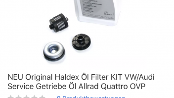 Original Haldex Öl Filter KIT VW / Audi Service Getriebe Öl Allrad