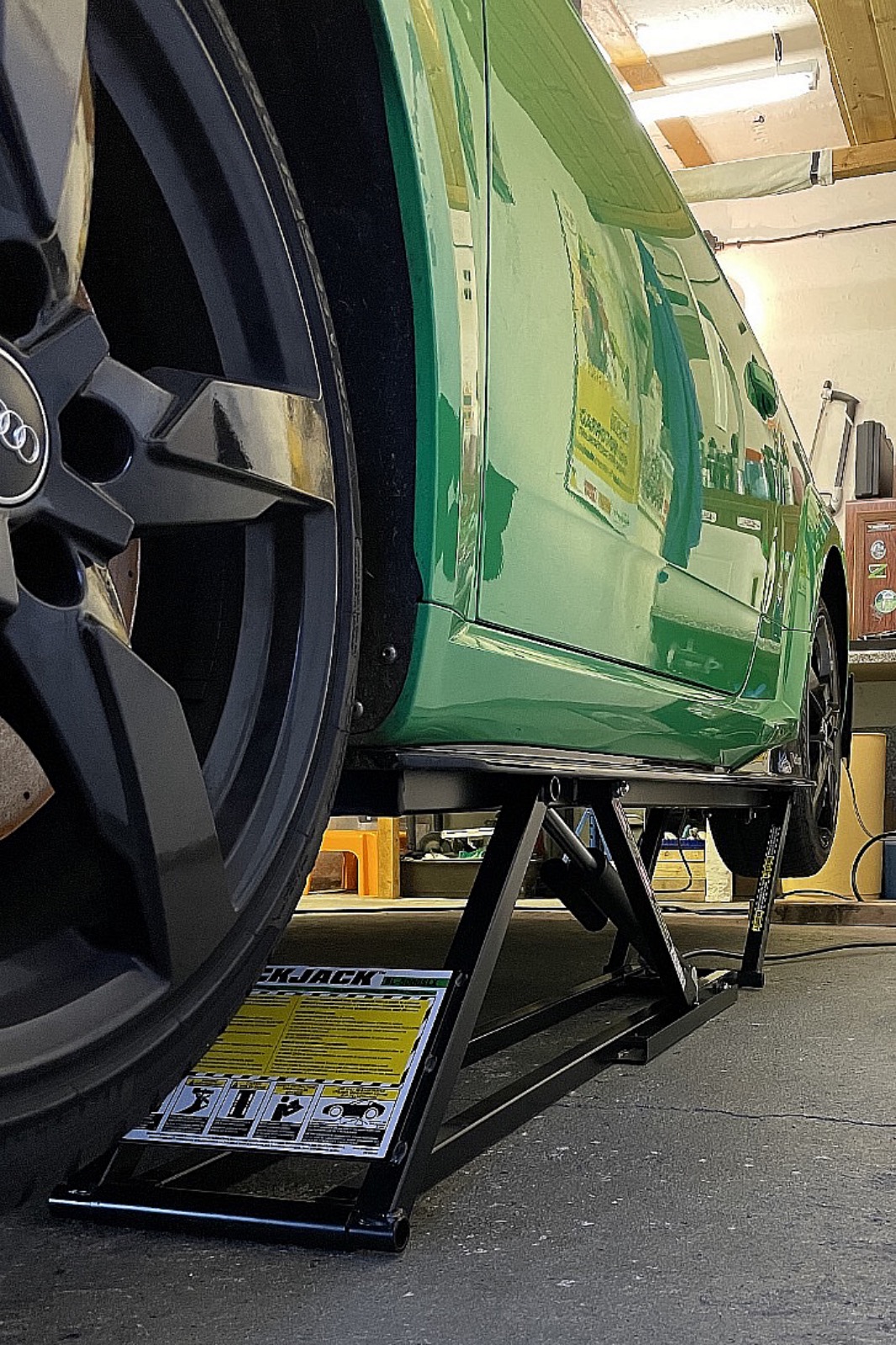 Der QuickJack in Aktion