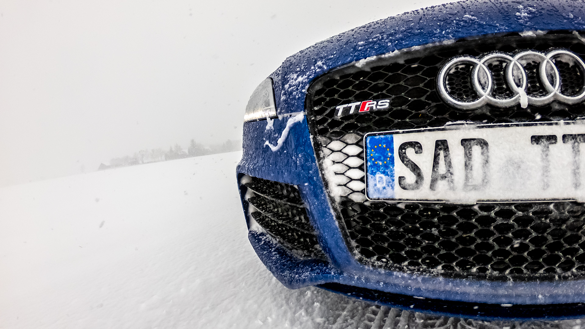 quattro Wetter - Audi TT RS plus sepangblue in snow